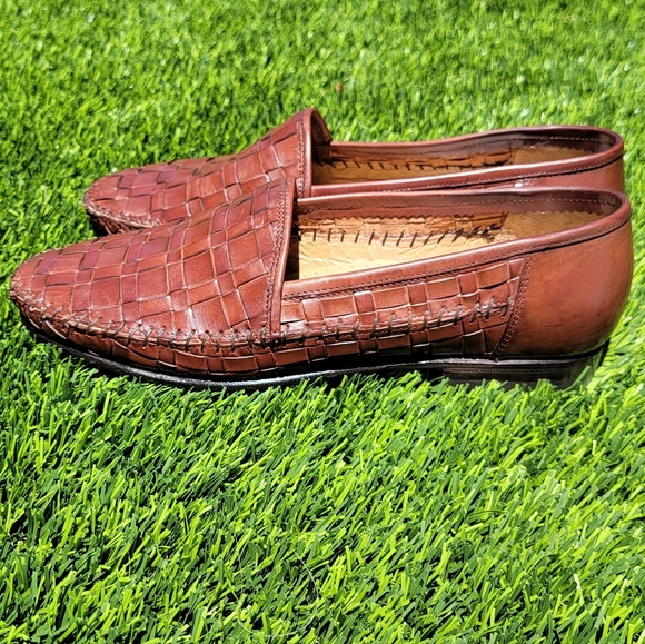 Pristine Lorenzo Banfi Italian Leather Loafers Men\'s Size 9 main image 5